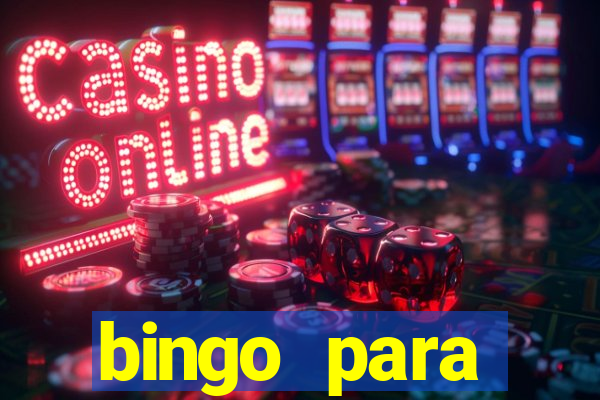 bingo para despedida de solteira para imprimir